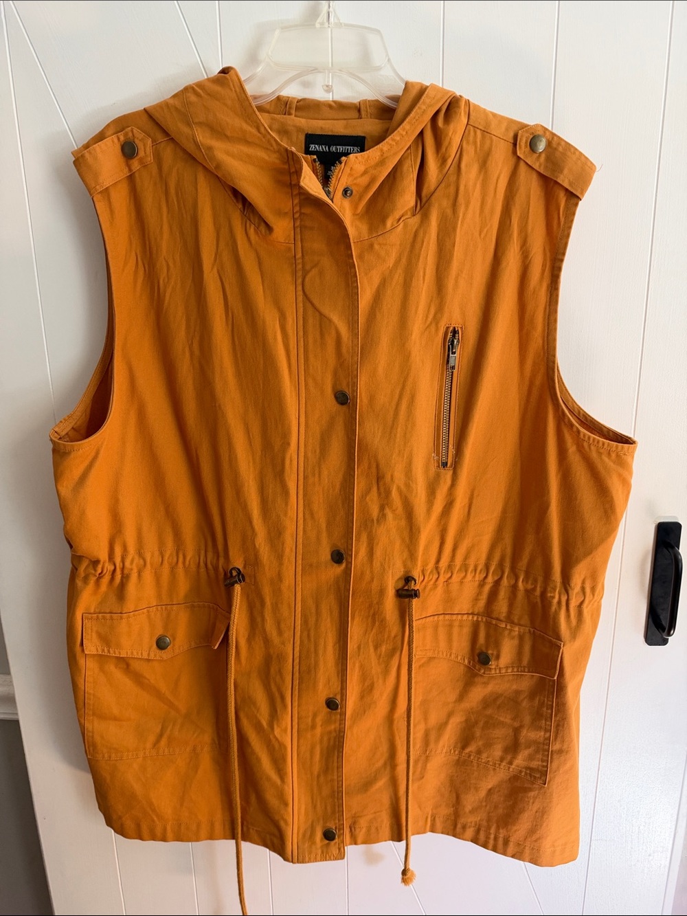 Zenana Outfitters Women's Sleeveless Utility Jacket Vest Size 3XL